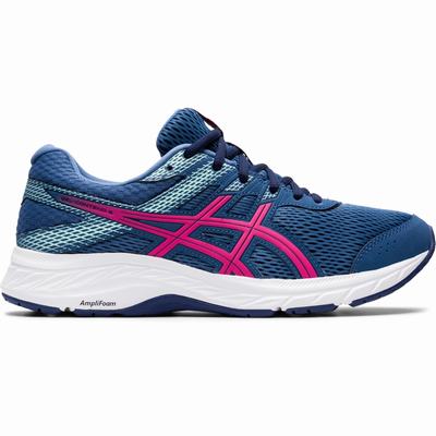 Asics Gel-Contend 6 - Naisten Juoksukengät - Laivastonsininen/Pinkki